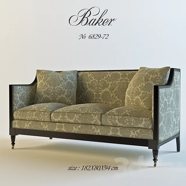 BAKER GUINNESS SETTEE 3D Model