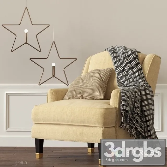 Baker Juliette Loose Armchair 3D Model Download