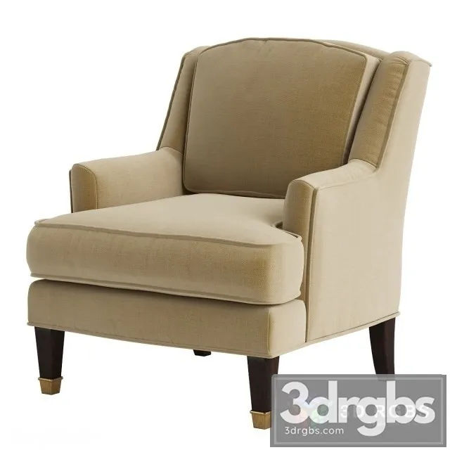 Baker Juliette Loose Back Chair 3D Model Free