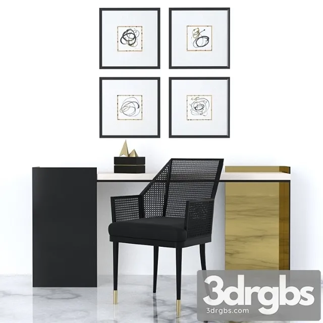 Baker Kara Mann Set 3D Model Free