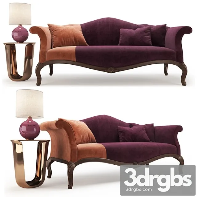 Baker king george iii setee 2 3D Model Free