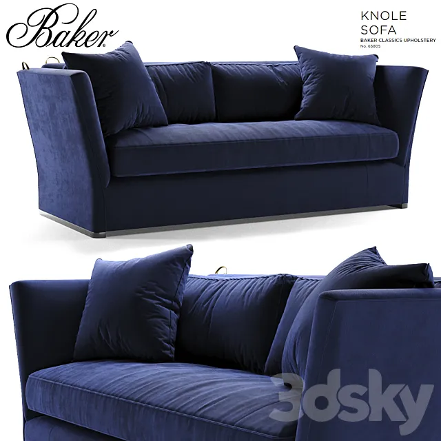 Baker Knole Sofa 6580S 3D Model