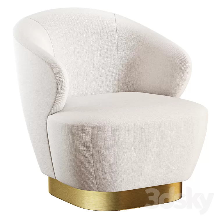 BAKER Lambert Swivel Chair 3D Model Free