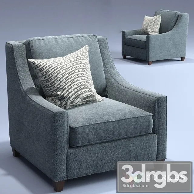 Baker Malory Armchair 3D Model Free