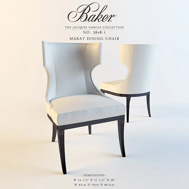 BAKER MARAT DINING CHAIR_ 3D Model