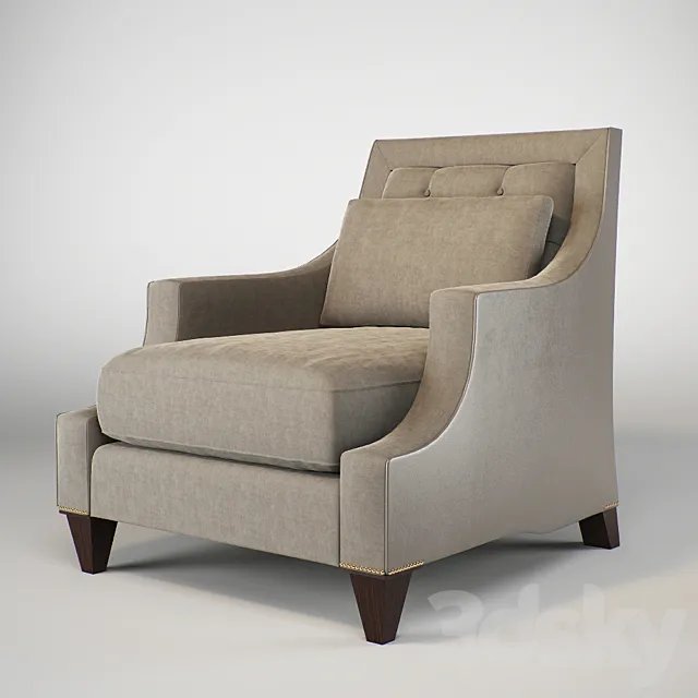 Baker max club chair 6130c-1 3D Model