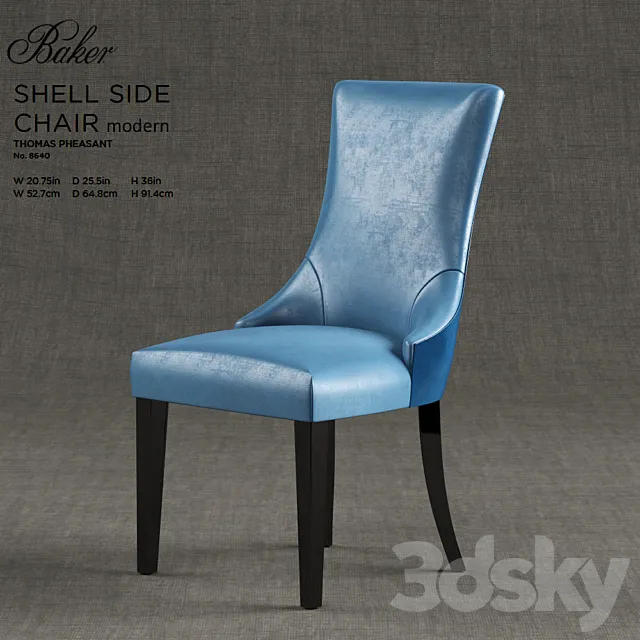 Baker Modern Dinning Chair - by Thomas Pheasant 3D Model