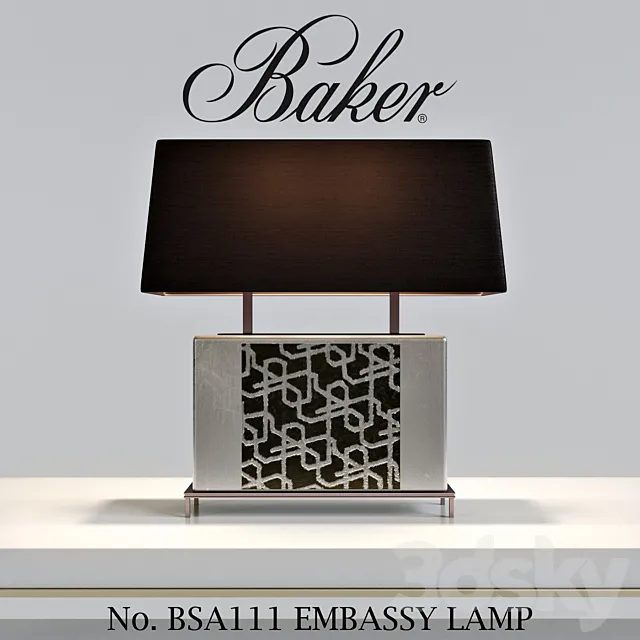 Baker No. BSA111 EMBASSY LAMP 3D Model