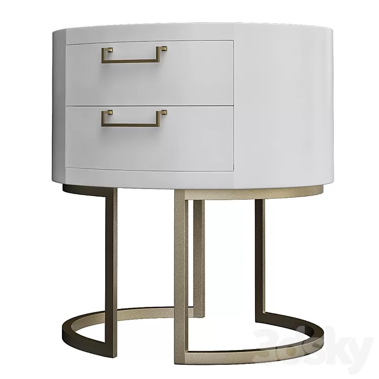 BAKER Pallasite Lamp Table 3D Model