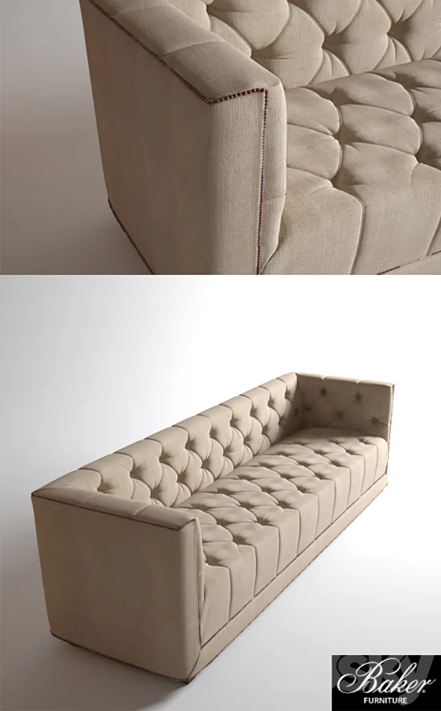 Baker Paris Sofa 3D Model