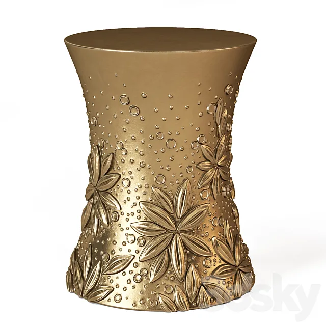 BAKER Petal Drum Table 8684 3DModel