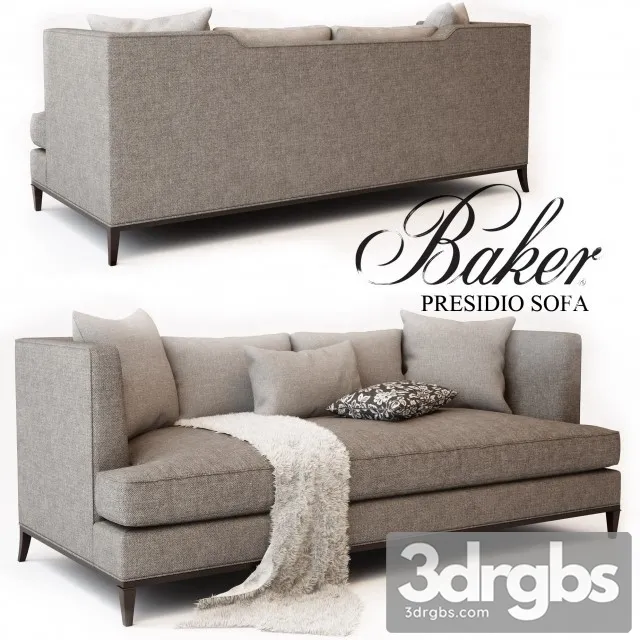 Baker Presidio Sofa 3D Model Free