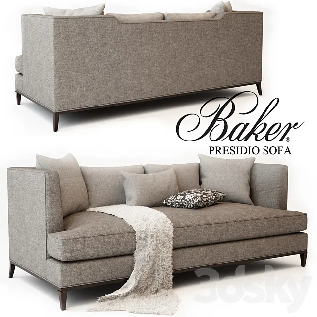 BAKER PRESIDIO SOFA No. 6729S 3DModel