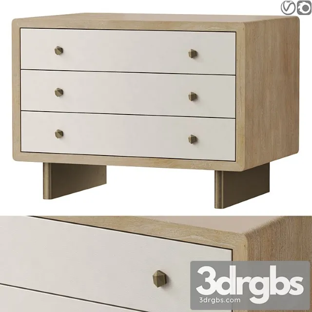 Baker Radius Nightstand 1 3D Model Free