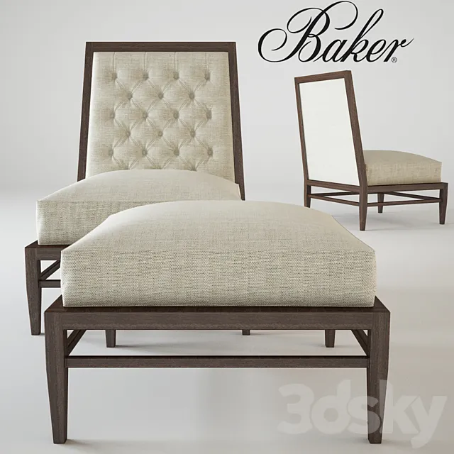 Baker. Repartee Slipper Chair 3DModel