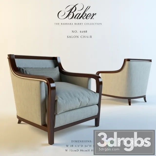 Baker Salon Chair 3D Model Free