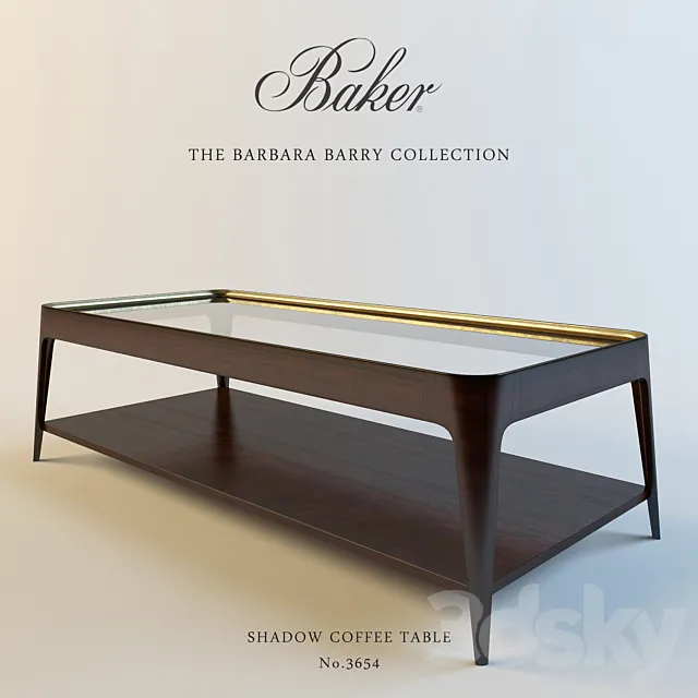 BAKER SHADOW COFFEE TABLE 3D Model