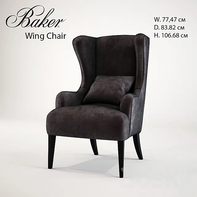 Baker Simply Baker Wing Chair 6928C 3DModel