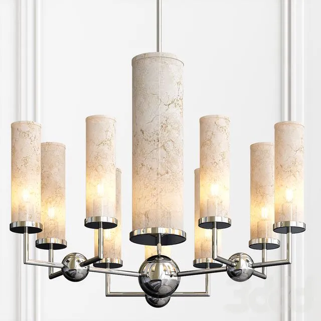 Baker Sodalite Chandelier 3D Model