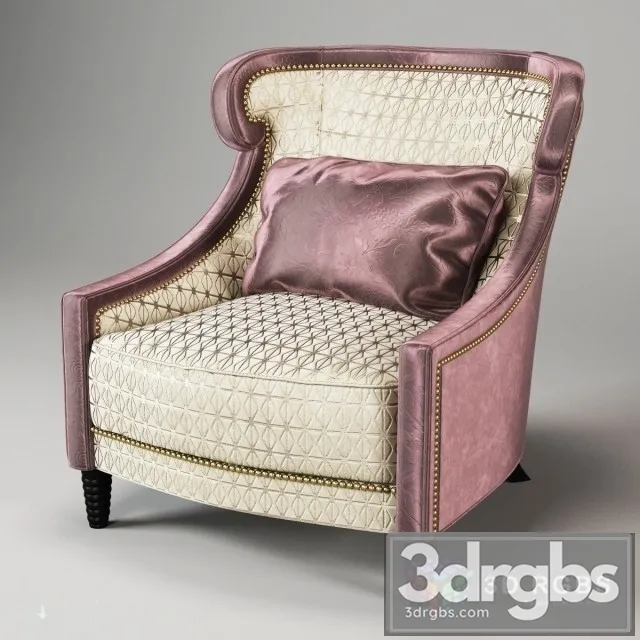 Baker Tuileries Armchair 3D Model Free