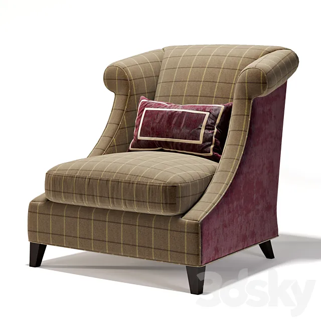 BAKER Villa Club Chair 3DModel