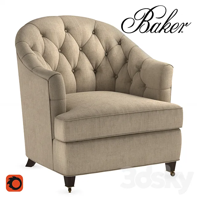 Baker Windsor Lounge Chair 3DModel