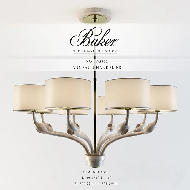 Baker_Anneau Chandelier_No PG302 3D Model