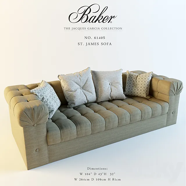 Baker_No. 6140S_ST. JAMES SOFA Free Download