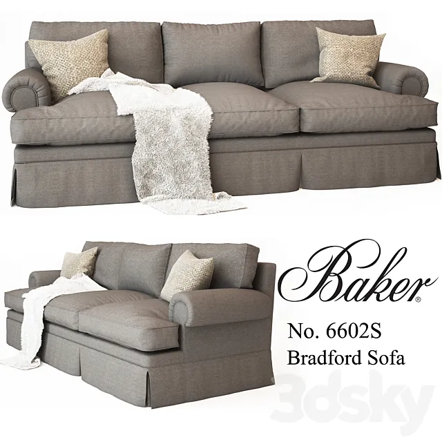 Baker_No. 6602S BRADFORD SOFA 3D Model