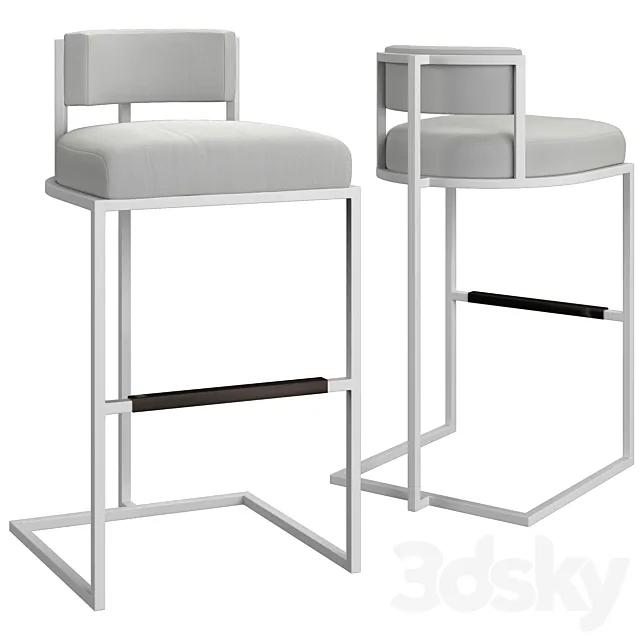 Bakers Wayne Barstool 3DModel