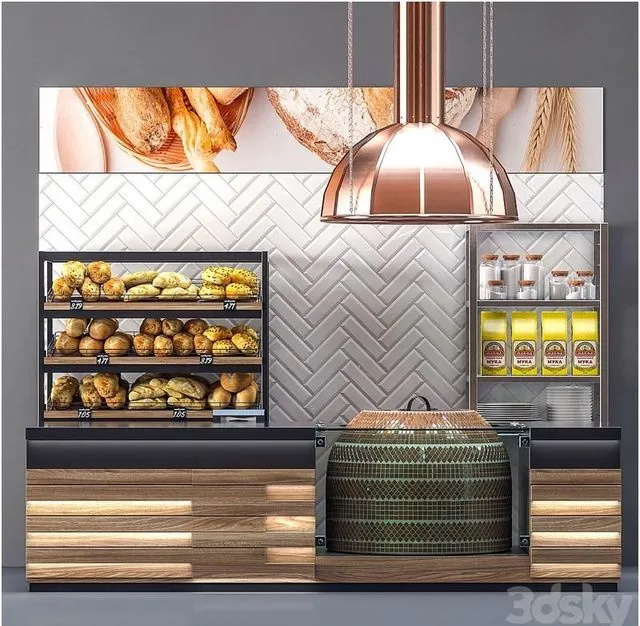 Bakery with tandoor 3D Model