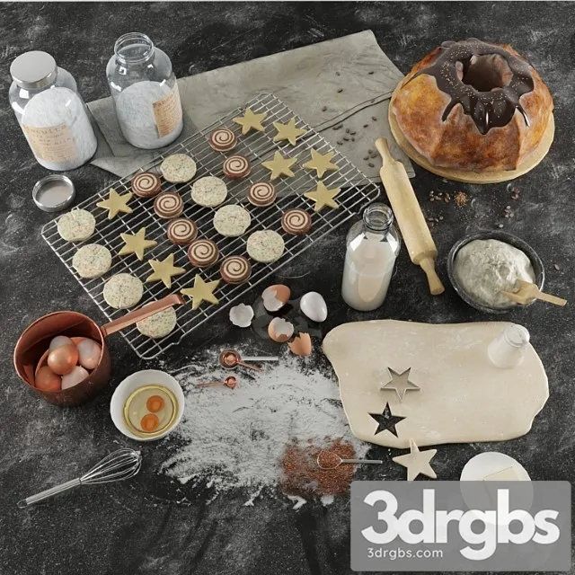 Baking set 3D Model Free