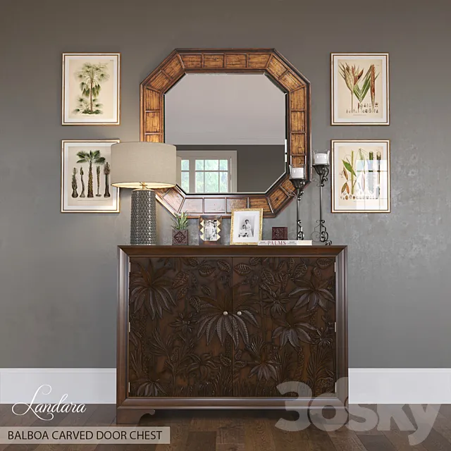 BALBOA CARVED DOOR CHEST 3DModel