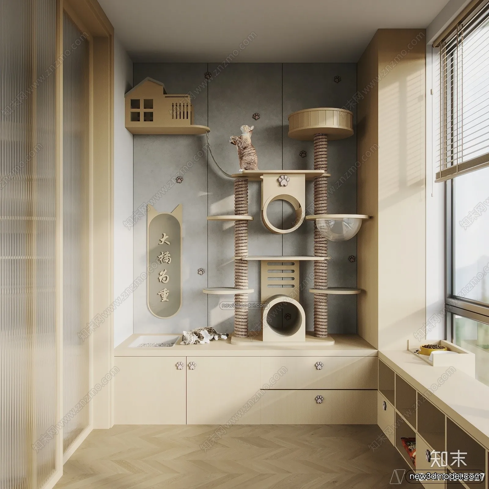 Balcony - 3D Interior Scene - 3D Models - 003