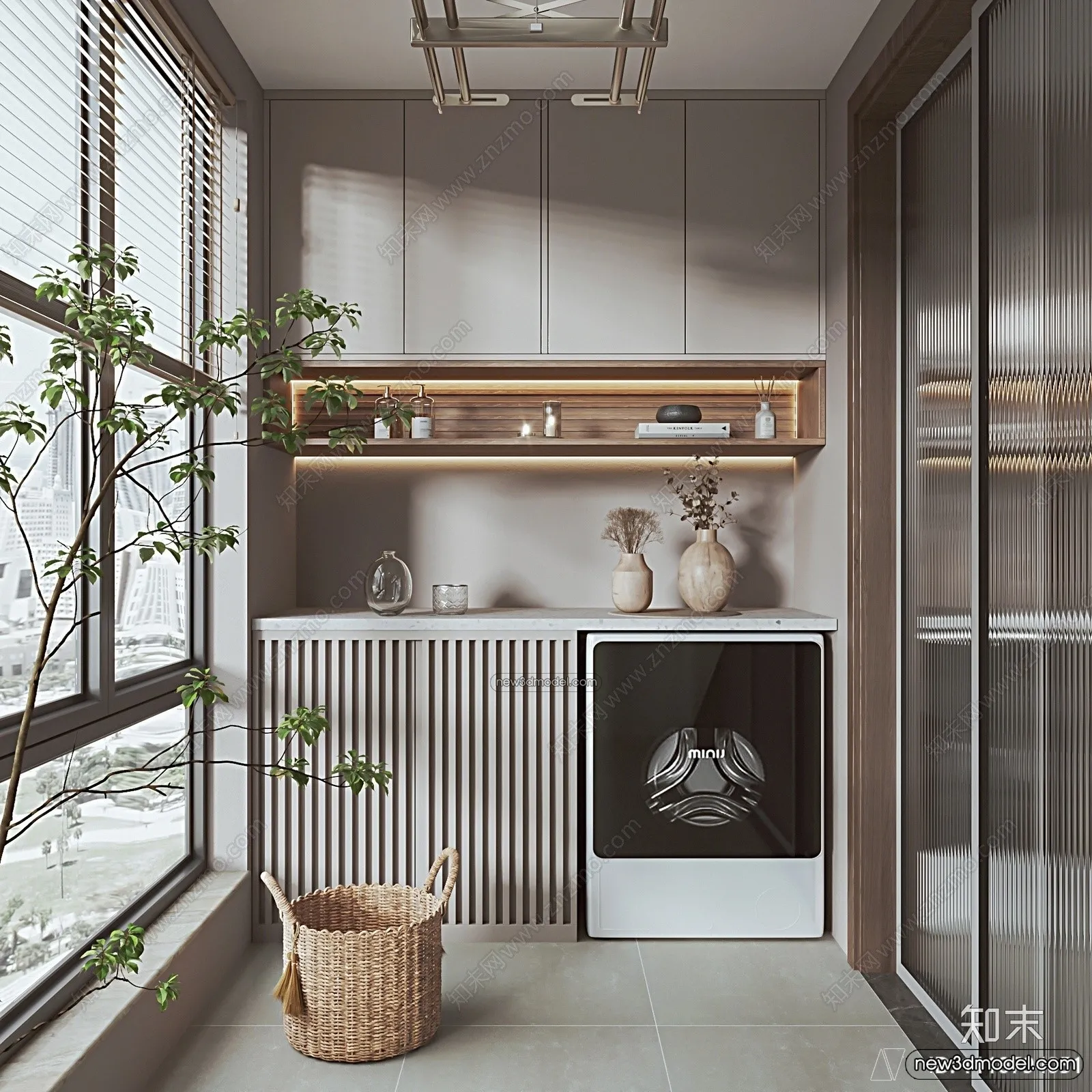 Balcony - 3D Interior Scene - 3D Models - 010