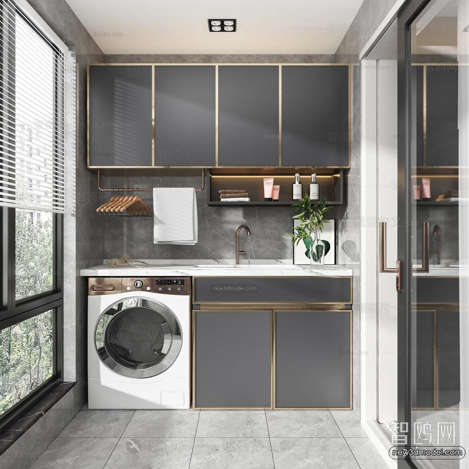 Balcony - 3D Interior Scene - 3D Models - 011