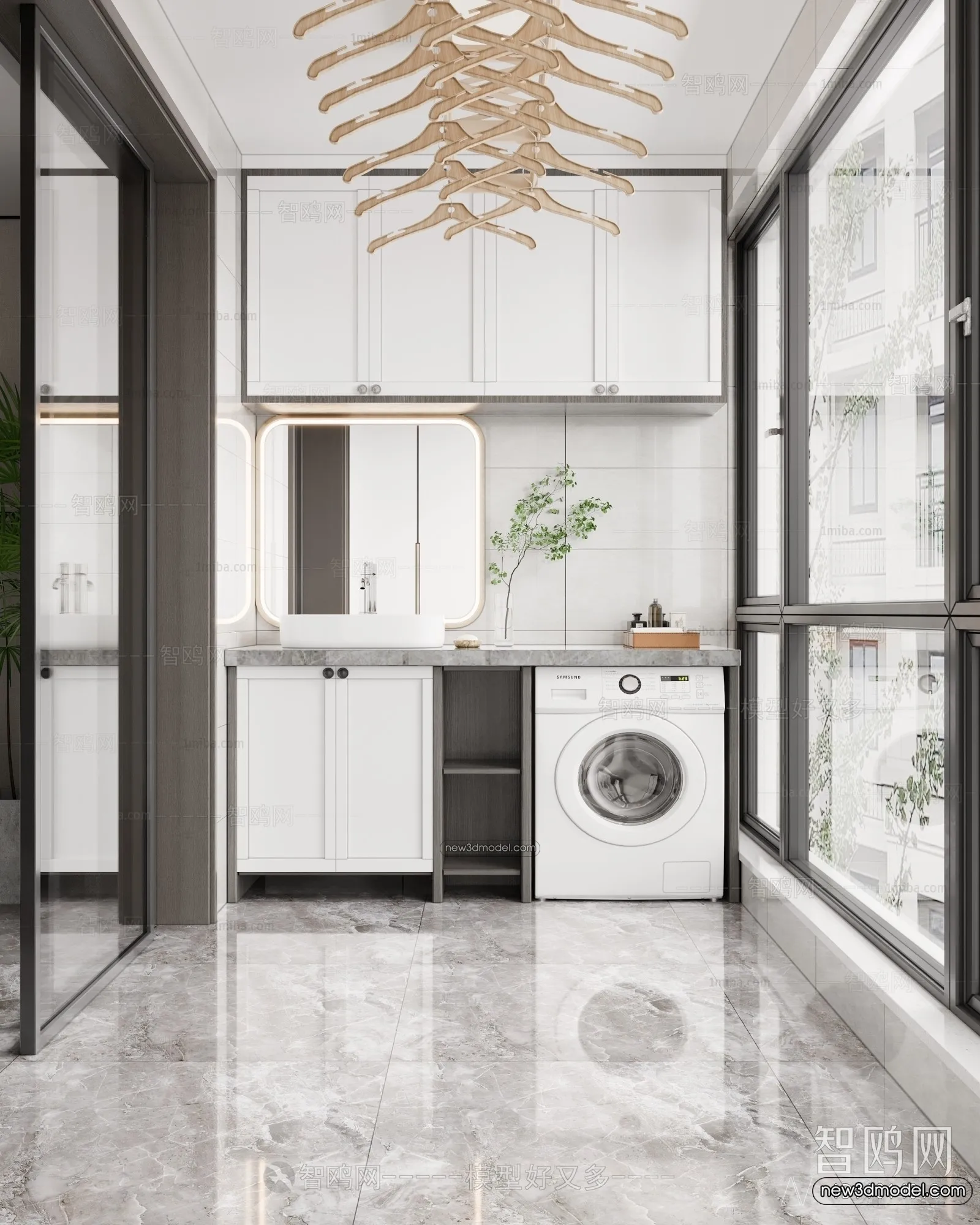 Balcony - 3D Interior Scene - 3D Models - 013