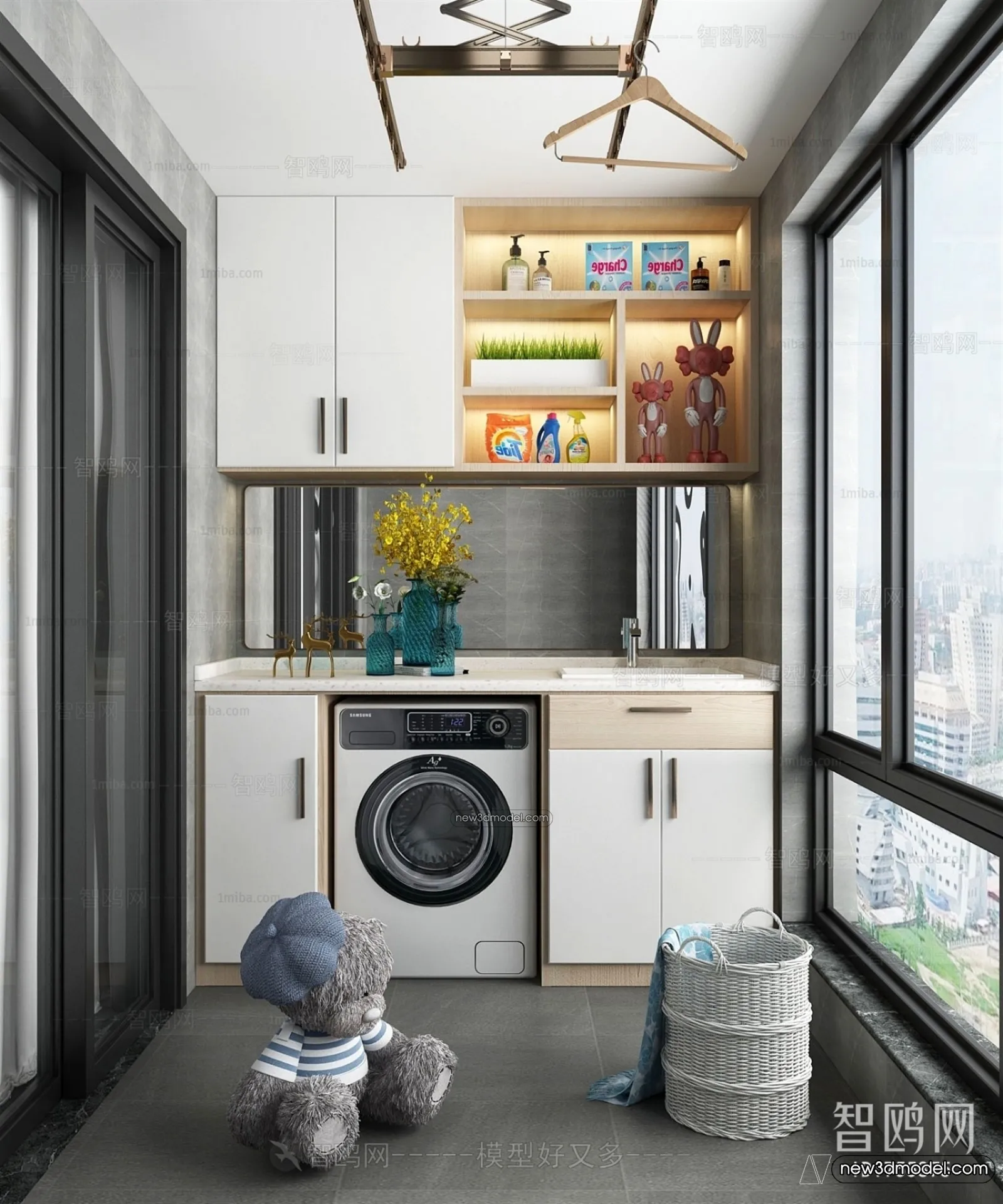 Balcony - 3D Interior Scene - 3D Models - 016