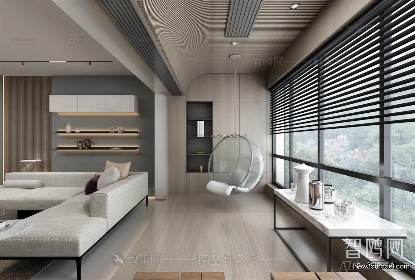 Balcony - 3D Interior Scene - 3D Models - 017