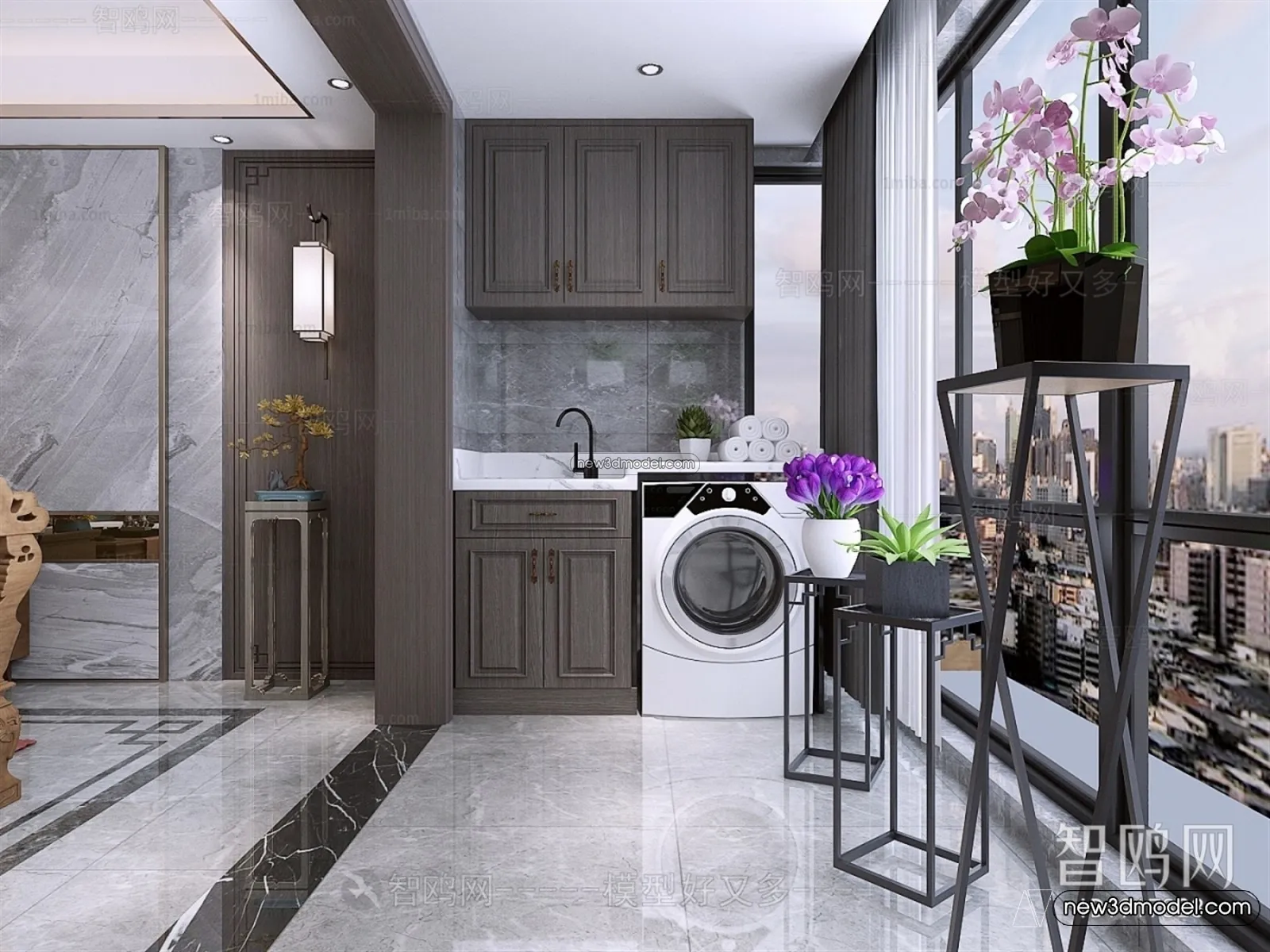 Balcony - 3D Interior Scene - 3D Models - 019