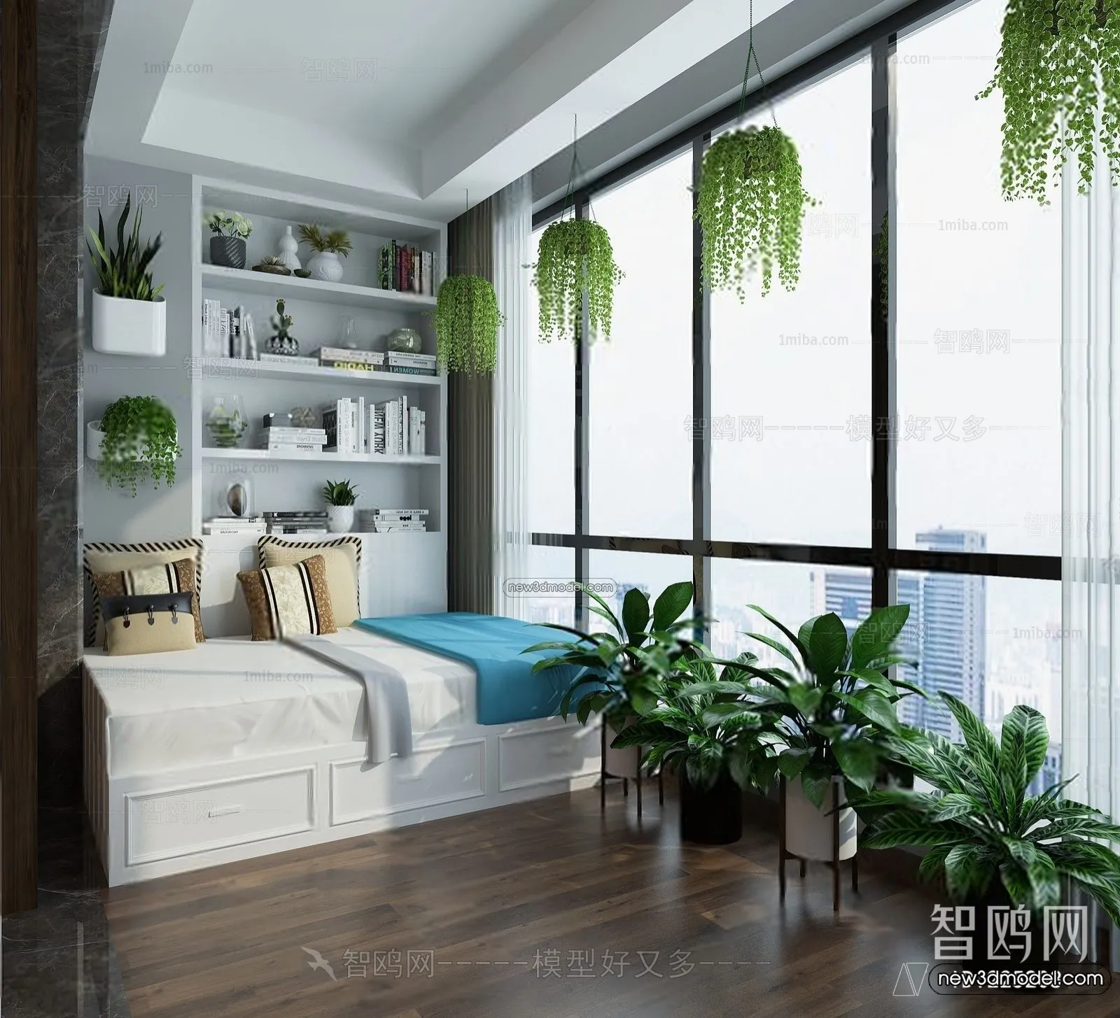Balcony - 3D Interior Scene - 3D Models - 025