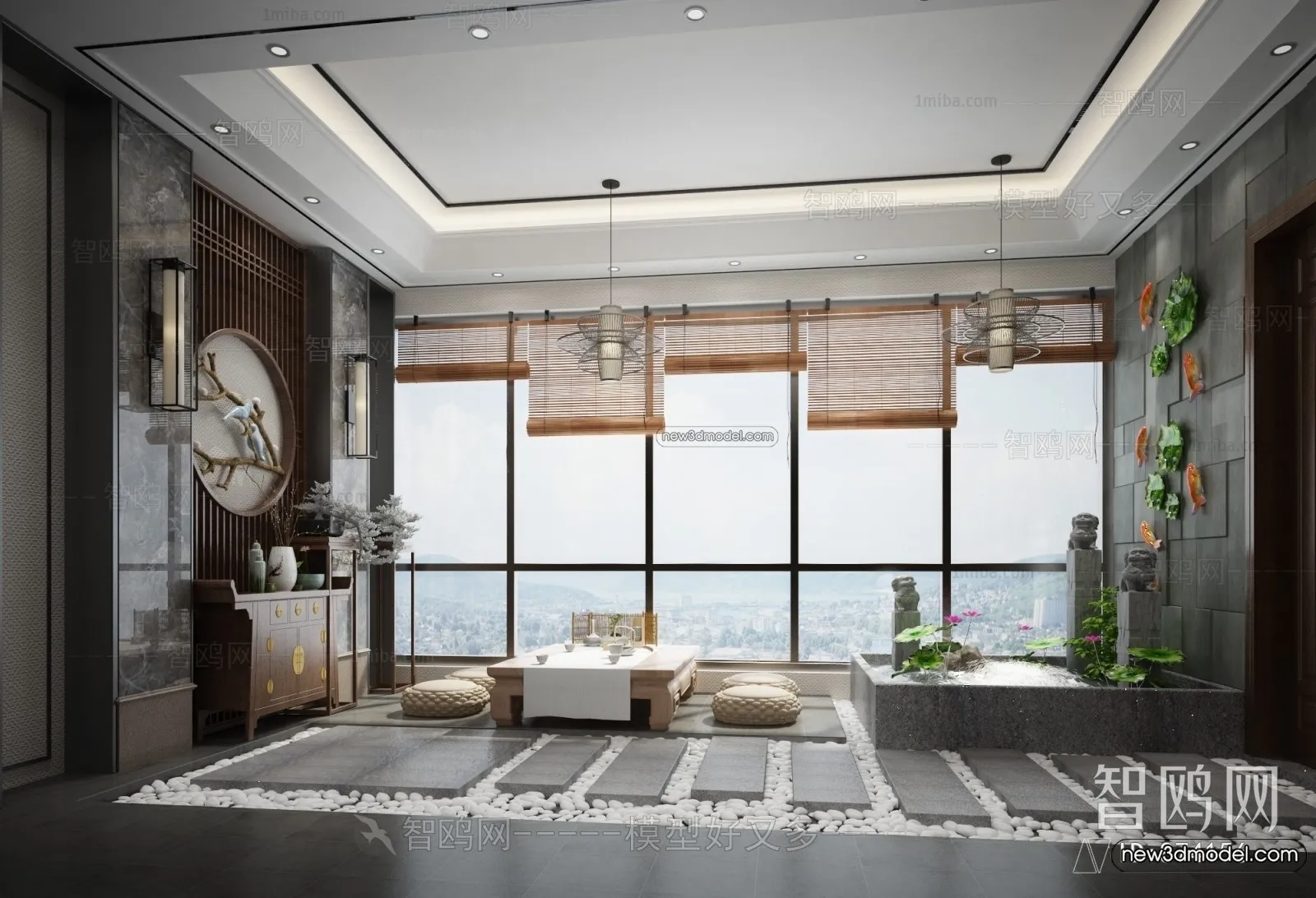 Balcony - 3D Interior Scene - 3D Models - 044