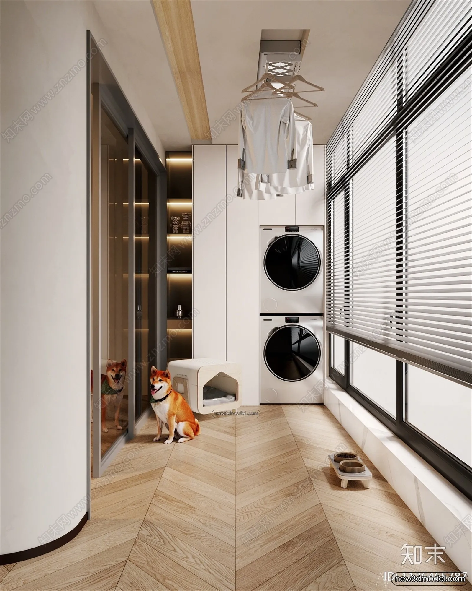 Balcony - 3D Interior Scene - 3D Models - 062