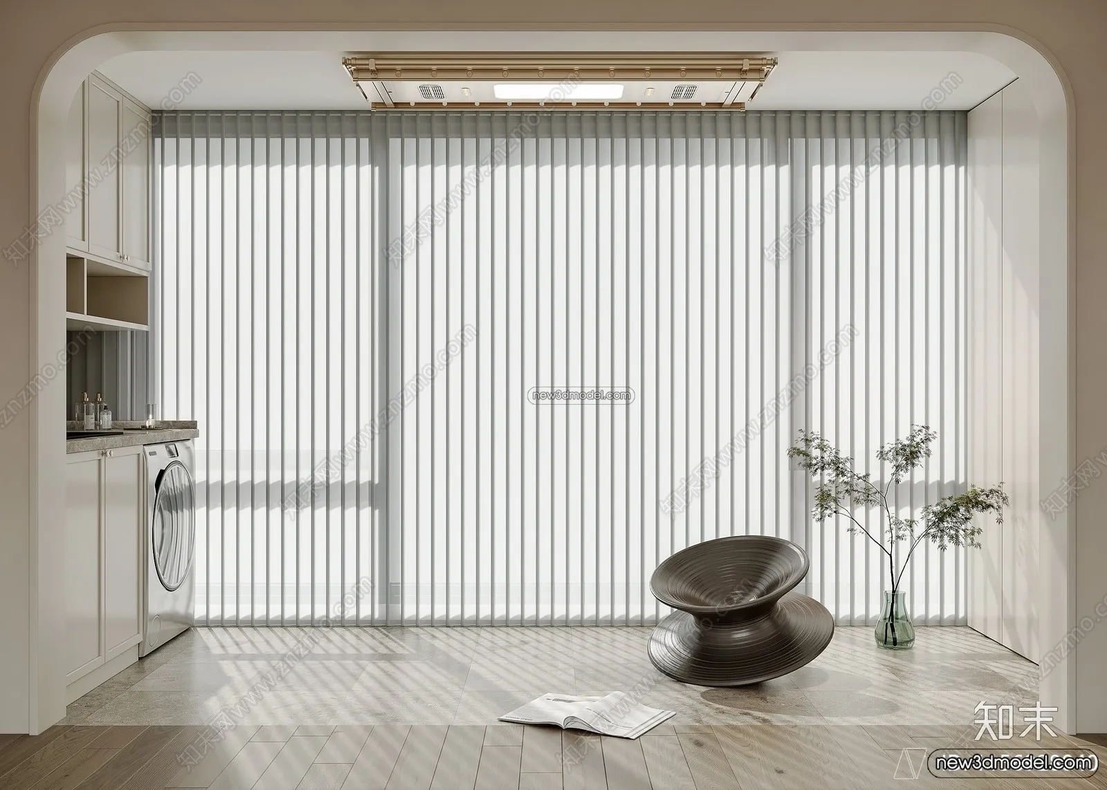 Balcony - 3D Interior Scene - 3D Models - 068