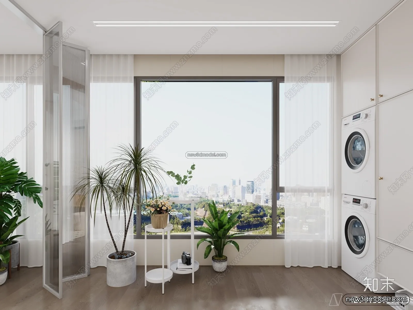 Balcony - 3D Interior Scene - 3D Models - 069