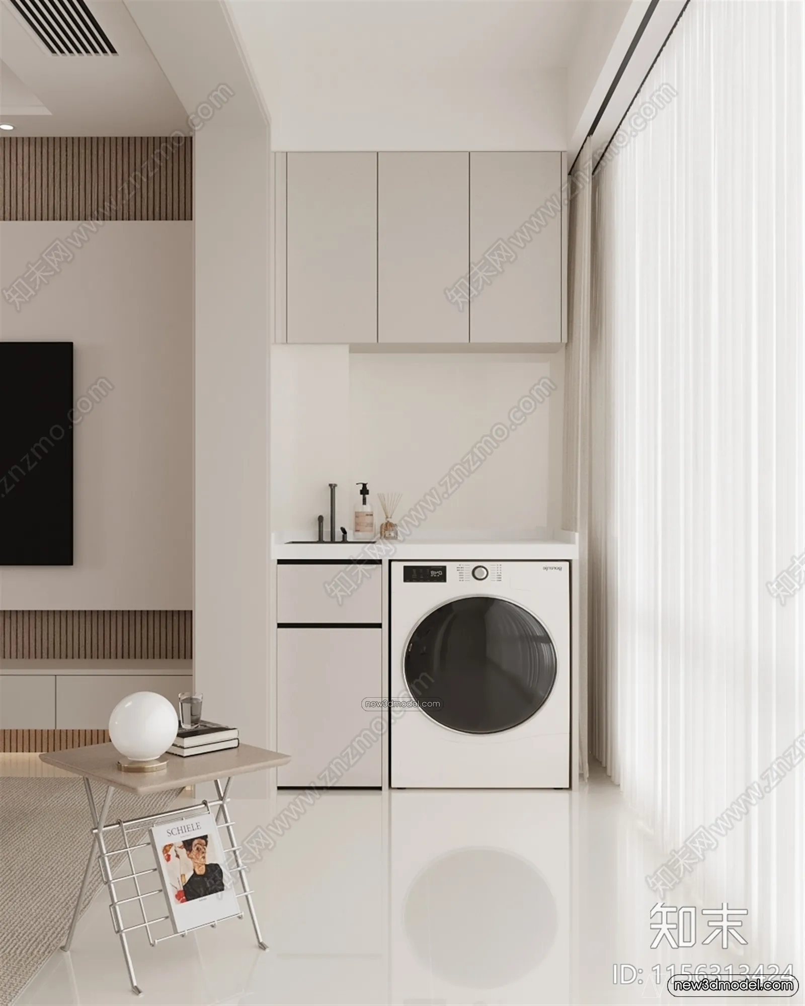 Balcony - 3D Interior Scene - 3D Models - 086