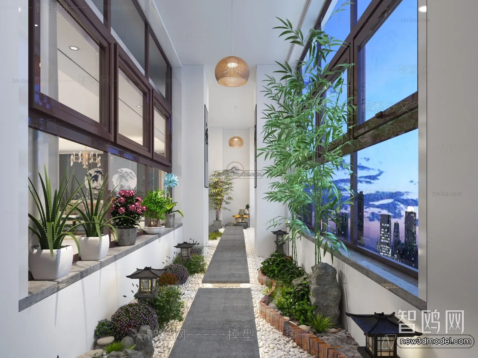 Balcony - 3D Interior Scene - 3D Models - 101