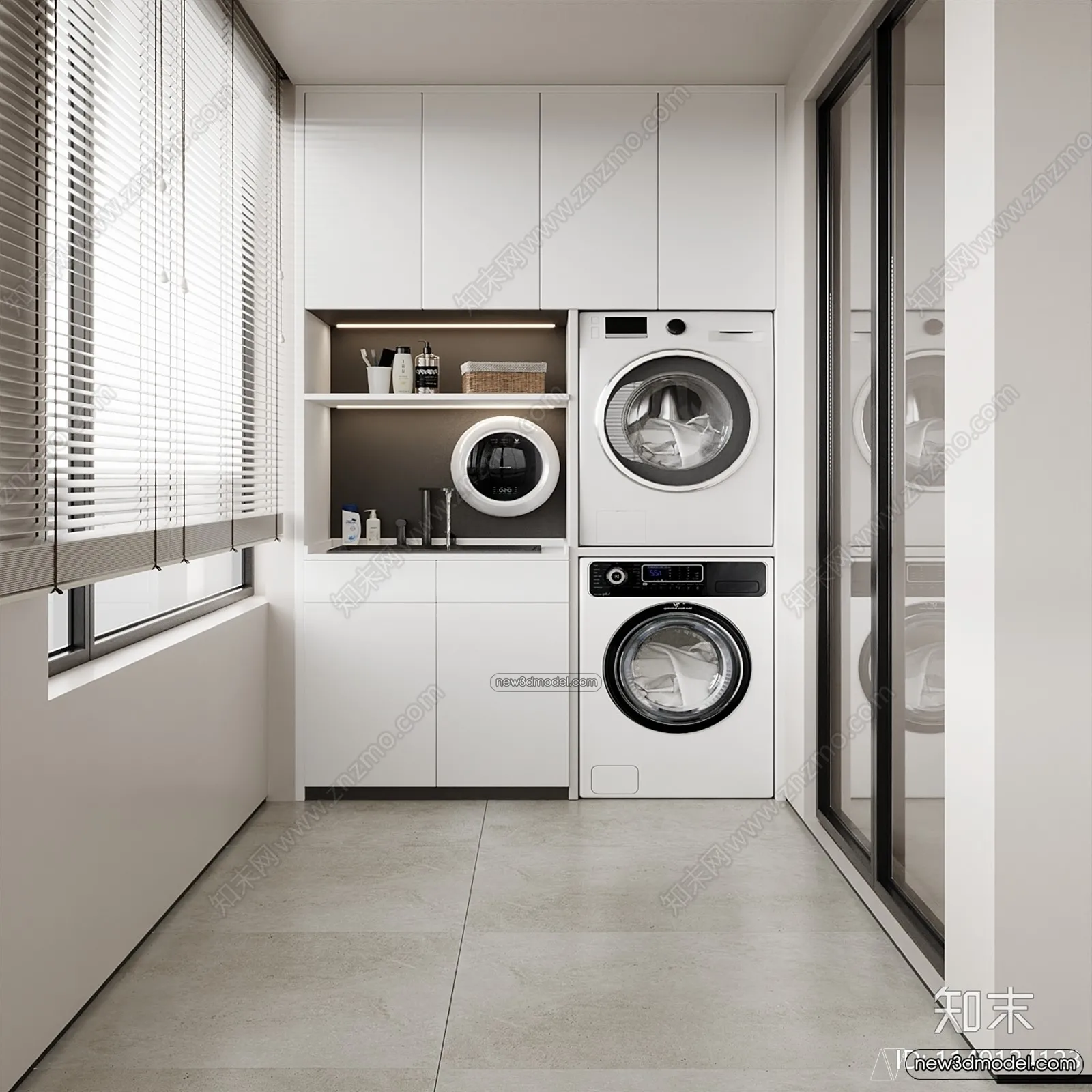 Balcony - 3D Interior Scene - 3D Models - 105