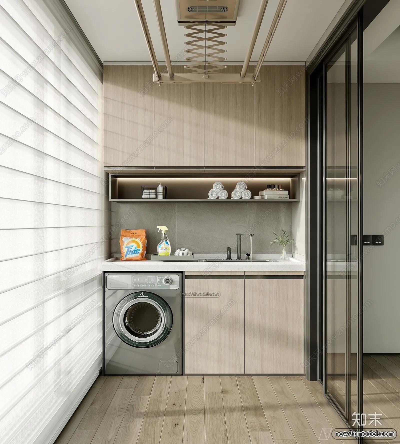 Balcony - 3D Interior Scene - 3D Models - 109