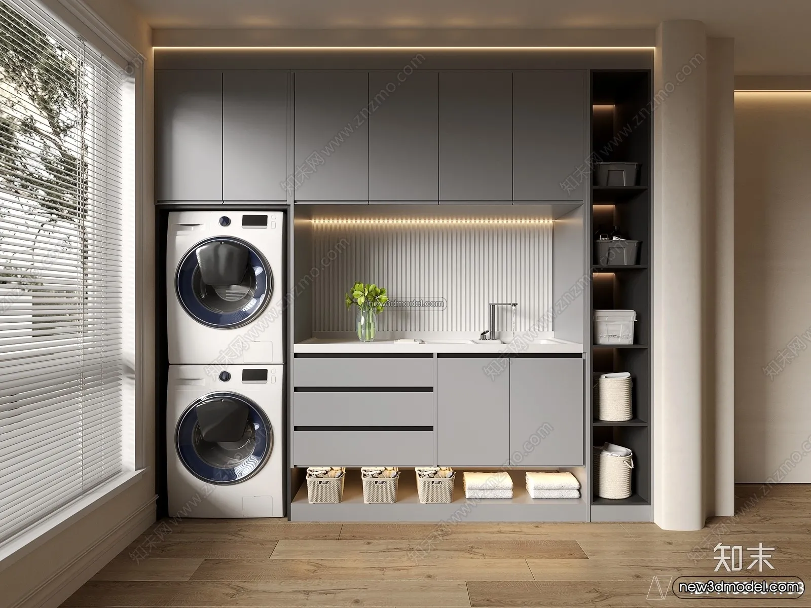 Balcony - 3D Interior Scene - 3D Models - 112